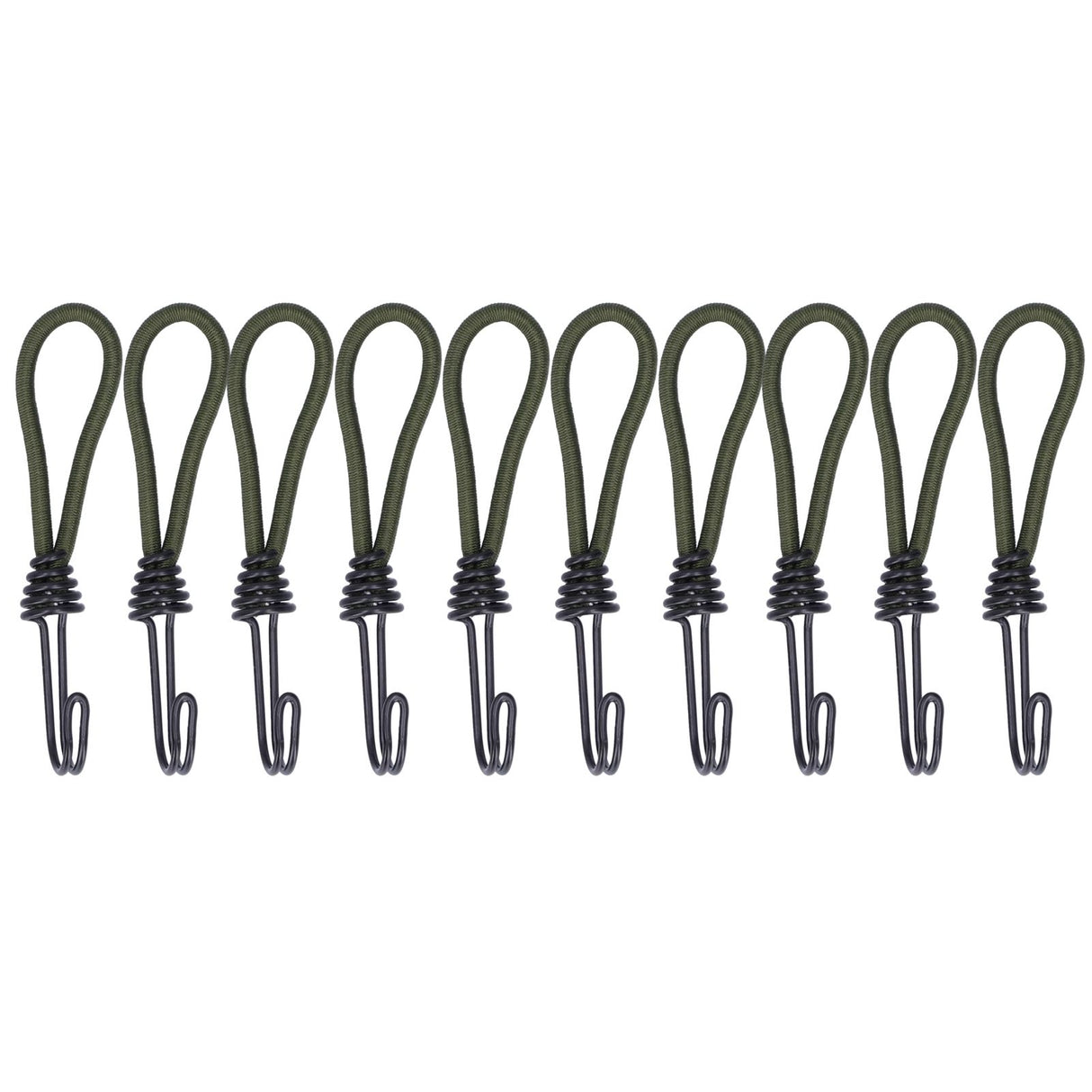 10pcs Tent Elastic Rope with Hook Camping Tent Fixation Elastic Rope Accessories