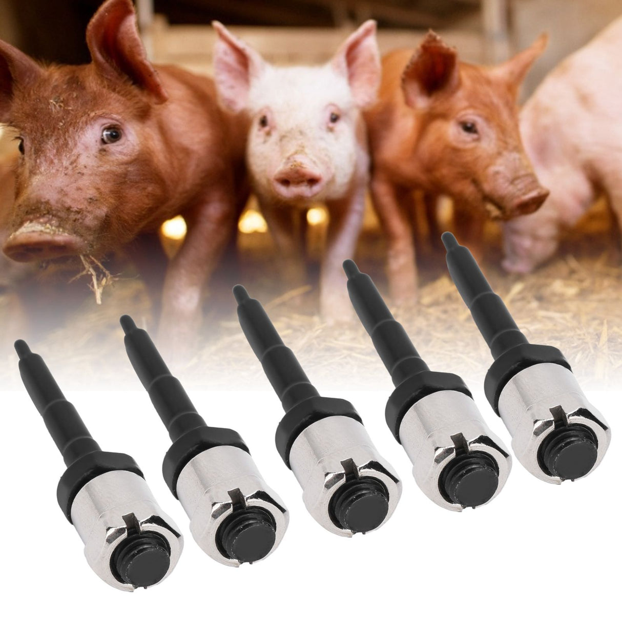 5PCS Ear Tag Needle Pin for Cattle Cows Pigs Goats Sheep Ear Tag Applicator Pliers Livestock Use