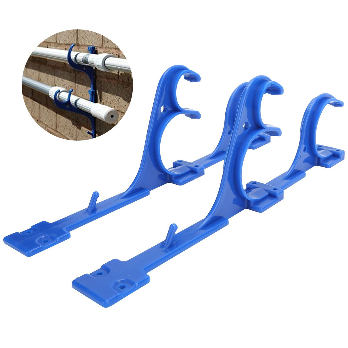 Plastic Pool Hanger Hook for Pool Telescoping Pole Vacuum Hose Leaf Skimmer Garden Tools
