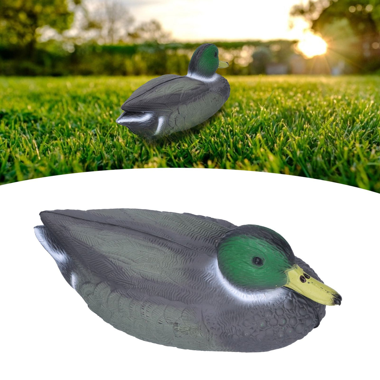 Floating Duck Decoy Simulation Hunting Duck Garden Pool Yard Lake Decoration 26x11.5cmMale