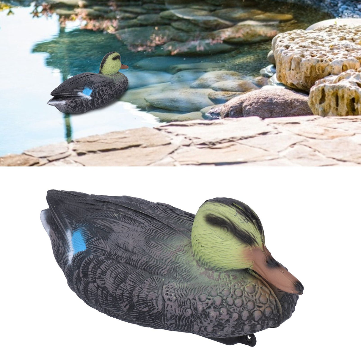 Floating Duck Decoy Simulation Hunting Duck Garden Pool Yard Lake Decoration 26x11.5cmFemale