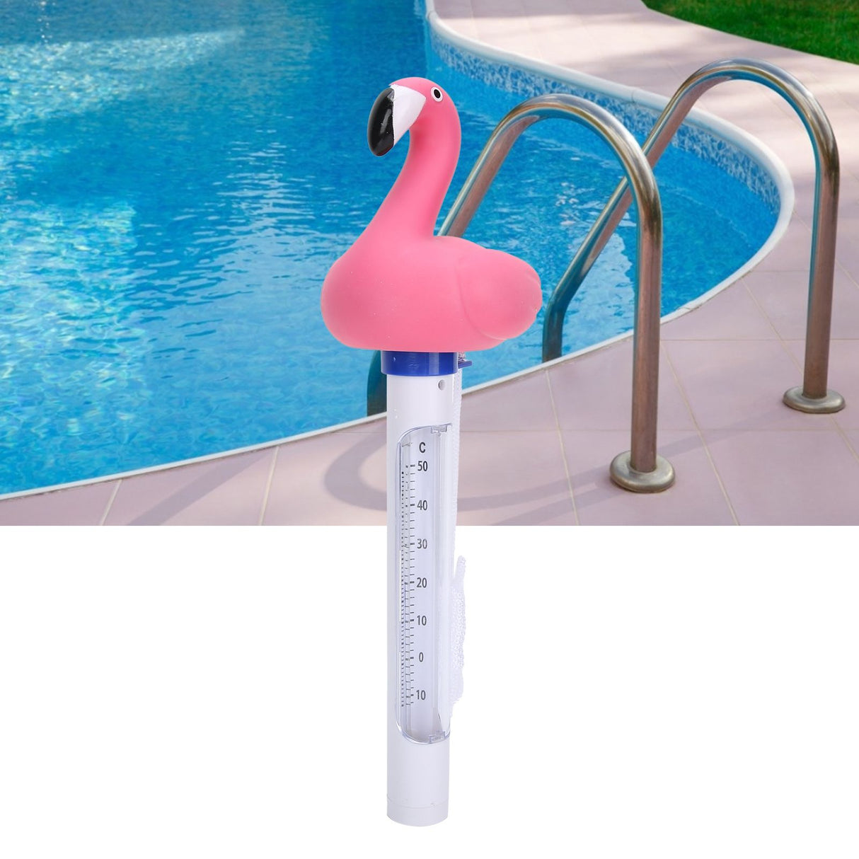 Cartoon Animal Shaped Floating Swimming Pool Water Thermometer Pool Temperature Meter with String