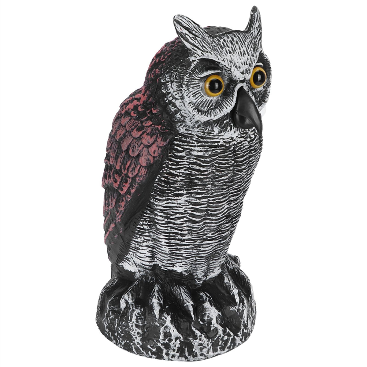 Fake Simulation Owl Statue Decoration Outdoor Garden Plastic Repeller Hunting Decoy1020‑1