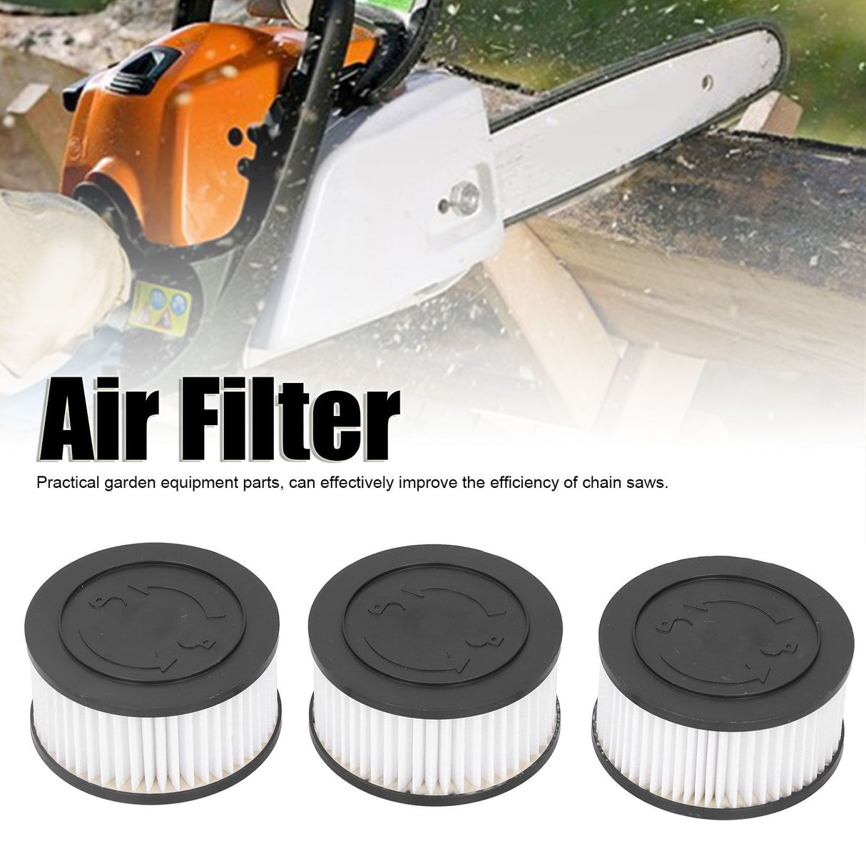 3Pcs Air Filter Fit for Stihl MS251 MS261 MS271 MS291 MS311 MS381 MS391 Chainsaw