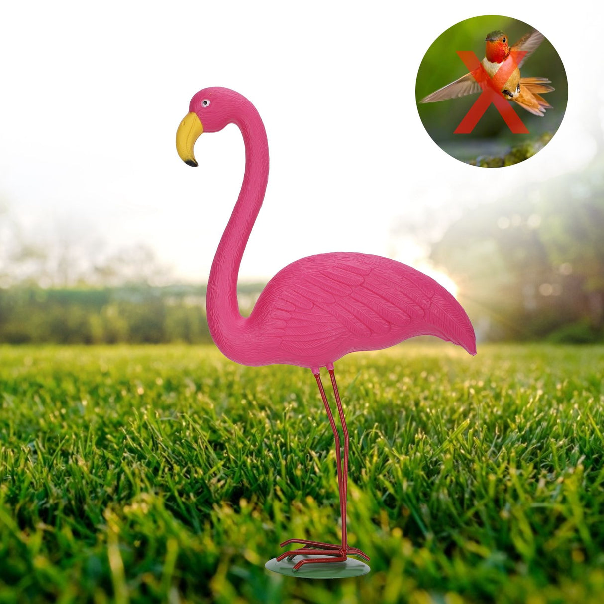 High Simulation Plastic Bird Animal Figurine Lawn Decoration Bird Drive Garden ProtectorsM