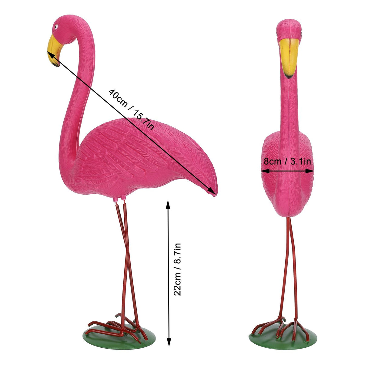 High Simulation Plastic Bird Animal Figurine Lawn Decoration Bird Drive Garden ProtectorsM