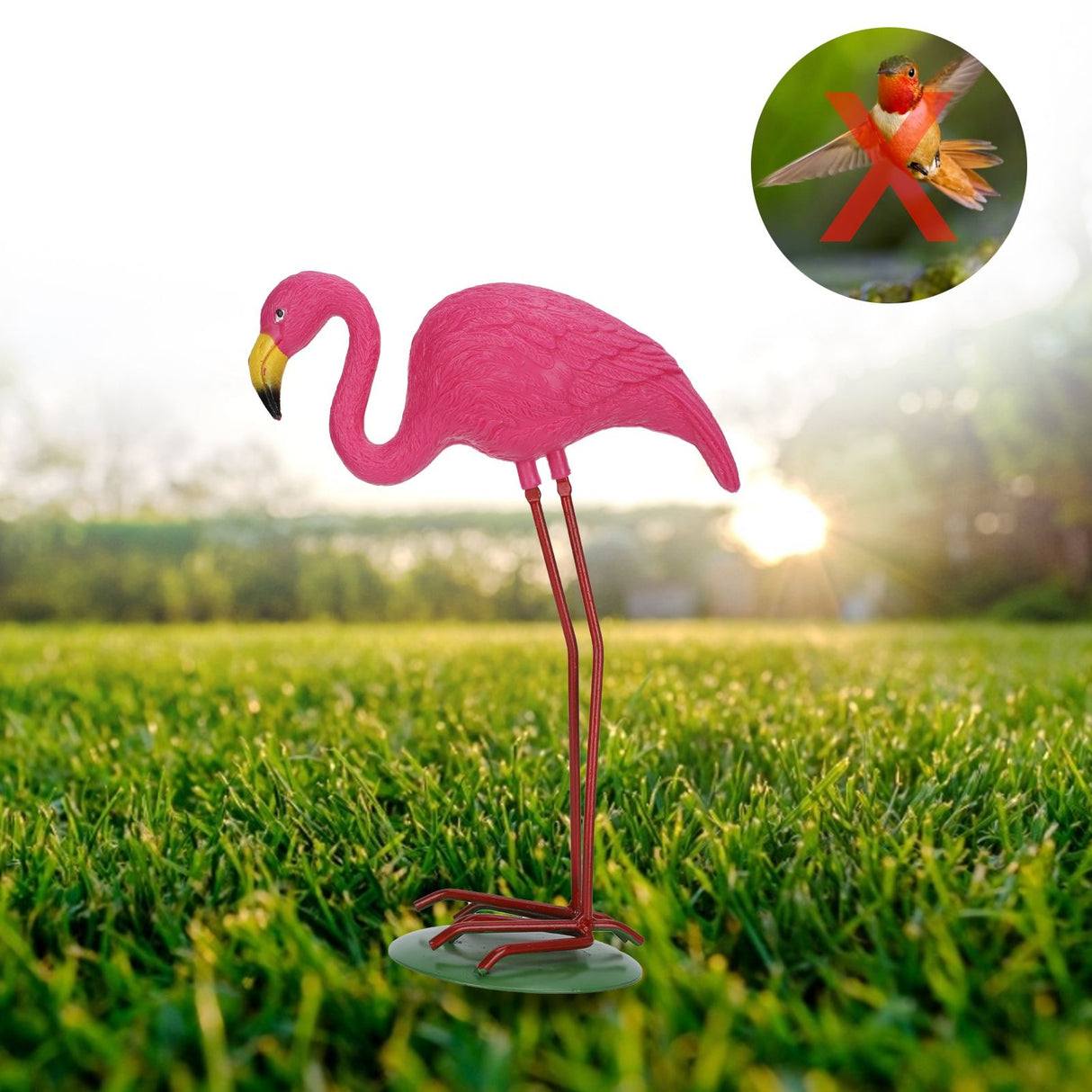 High Simulation Plastic Bird Animal Figurine Lawn Decoration Bird Drive Garden ProtectorsS