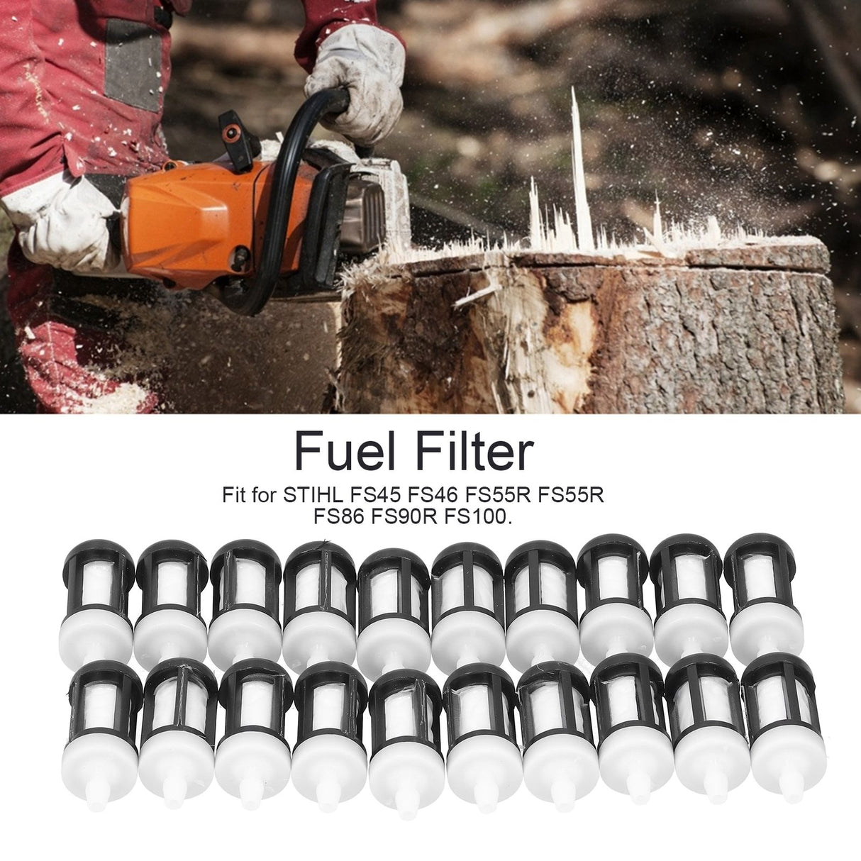 20Pcs Fuel Filter Accessory Fit for STIHL FS45 FS46 FS55R FS55R FS86 FS90R FS100