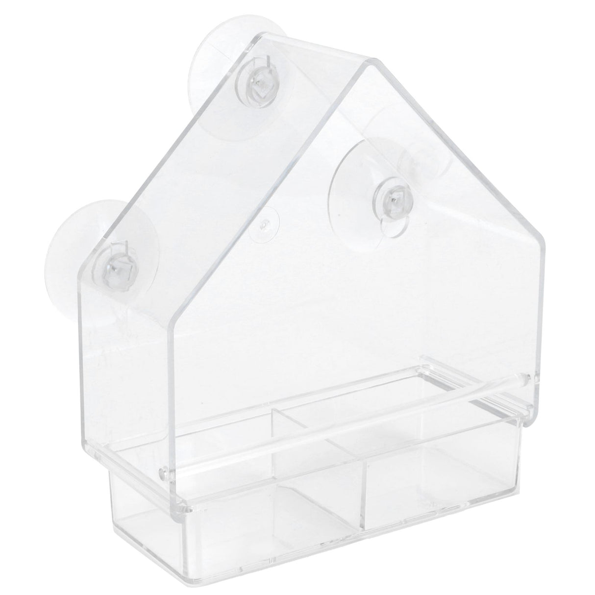 Indoor Outdoor Hanging Bird Feeder PS Transparent Bird Feeding Tool for Feeding Small Birds