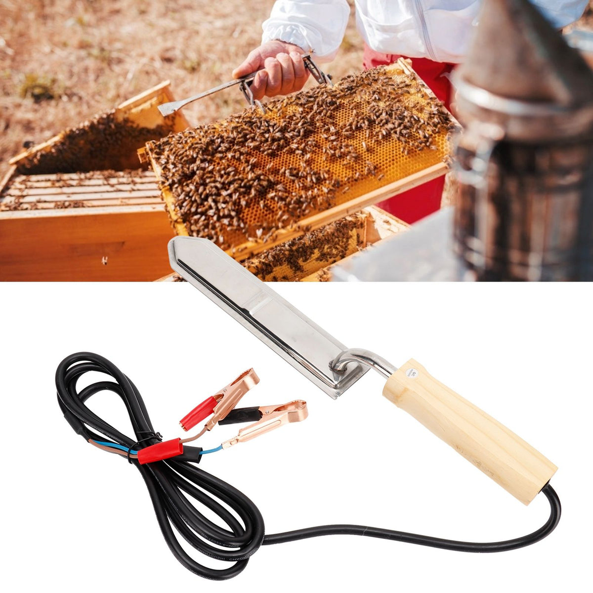 Electric Honey Uncapping Knife Honey Scraper Cutter Beekeeping Equipment Tools 12V