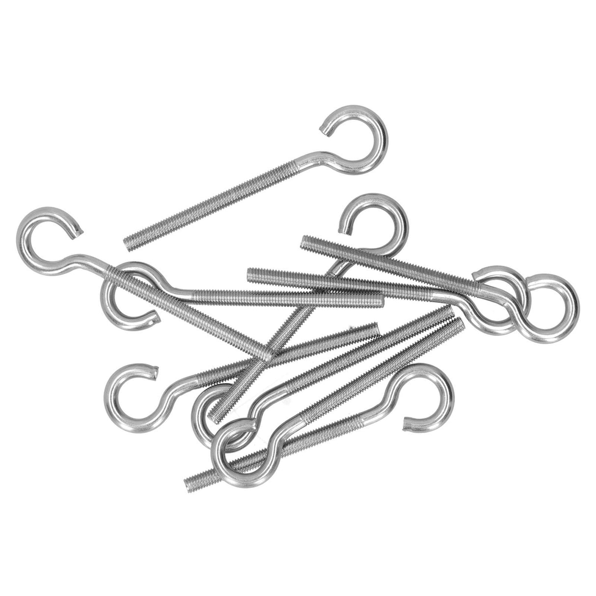 10Pcs M6 Ring Bolt 304 Stainless Steel Sunshade Net Thread Ring Screw Hook Greenhouse Supplies