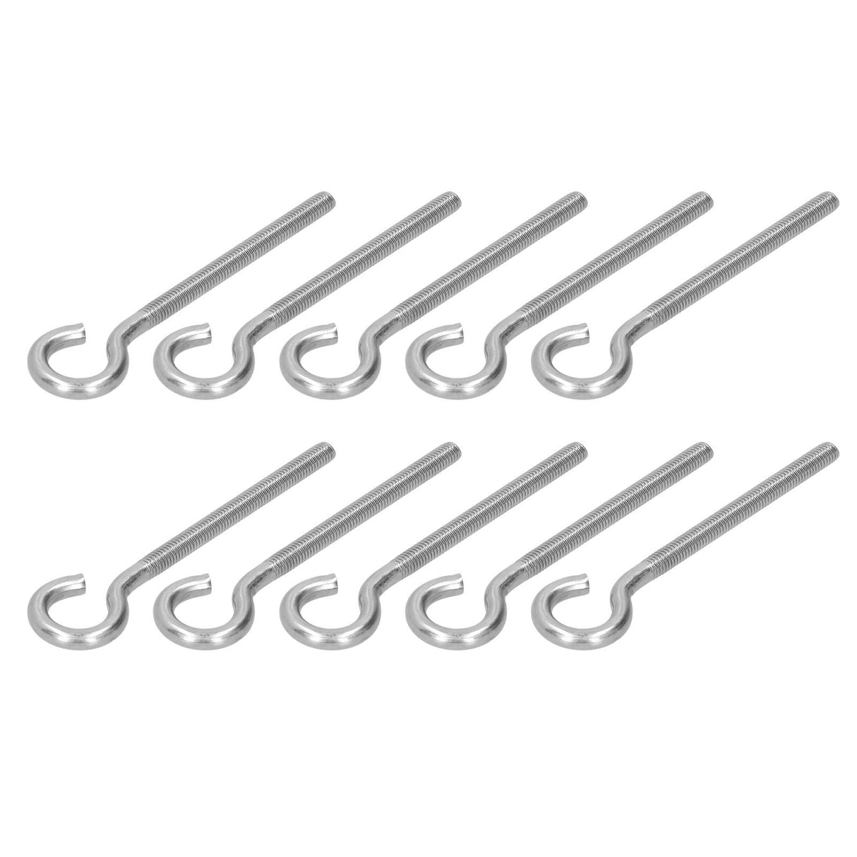 10Pcs M6 Ring Bolt 304 Stainless Steel Sunshade Net Thread Ring Screw Hook Greenhouse Supplies
