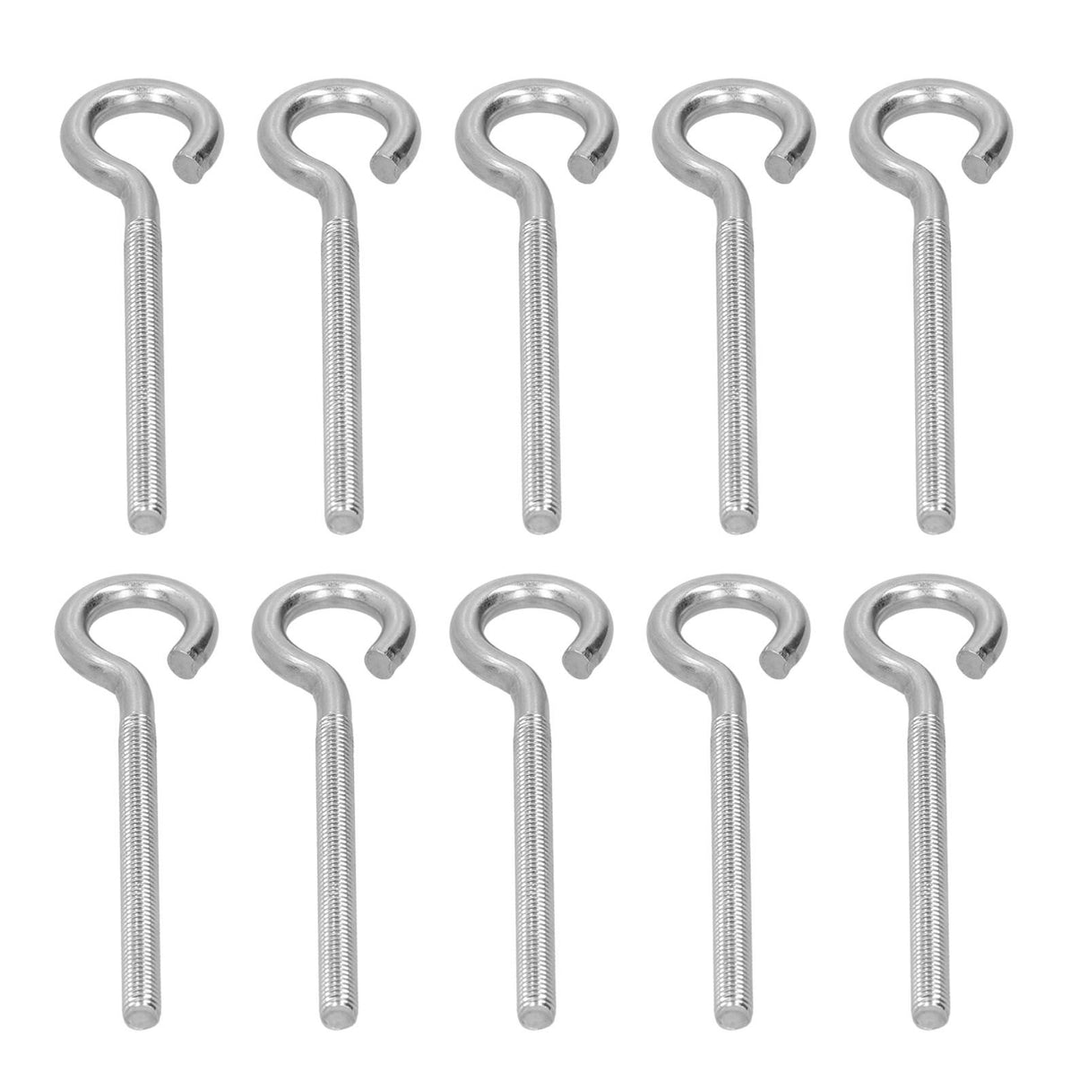 10Pcs M6 Ring Bolt 304 Stainless Steel Sunshade Net Thread Ring Screw Hook Greenhouse Supplies