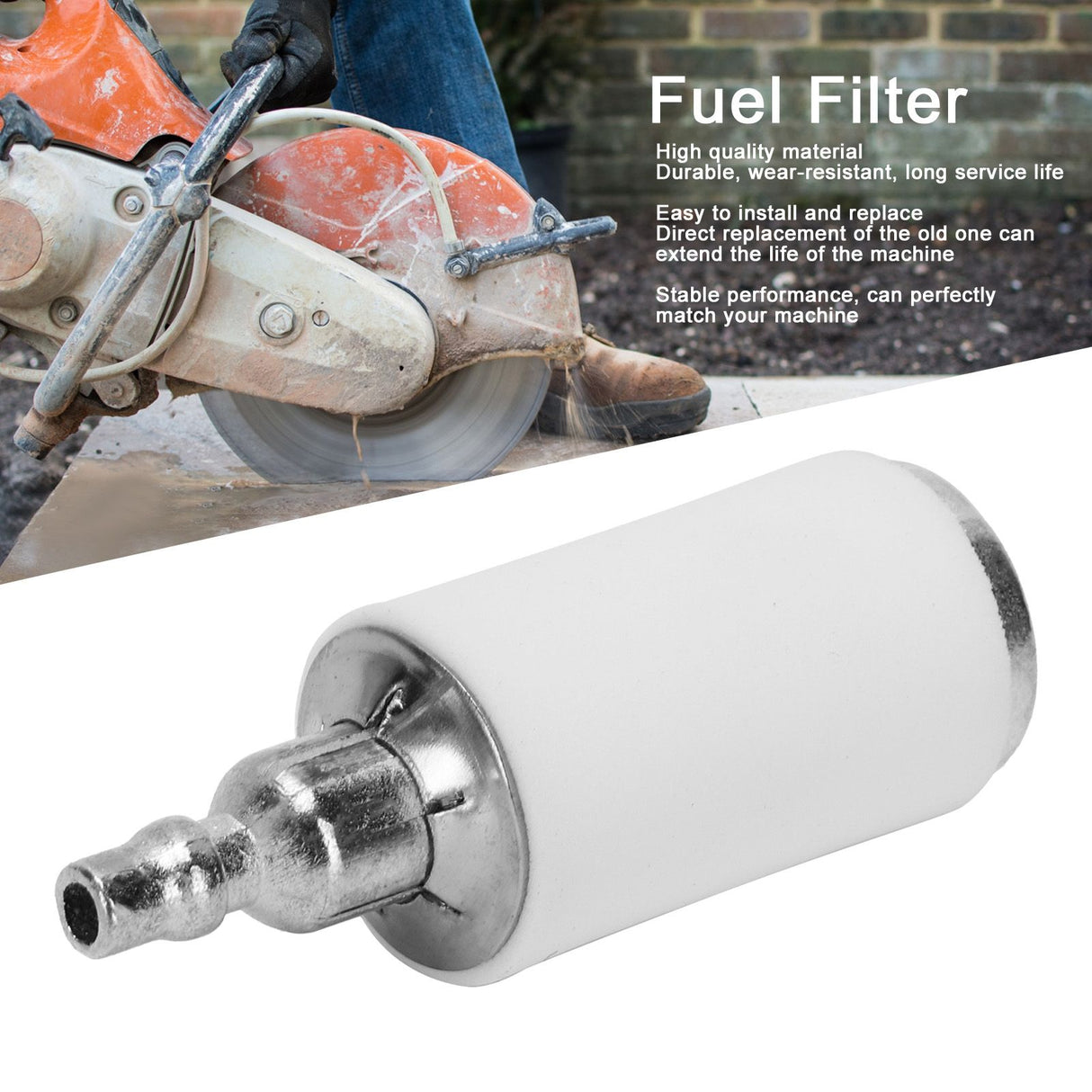 10PCS Replacement Fuel Gas Filter Fit for Husqvarna Cutting Machine Garden Accessories