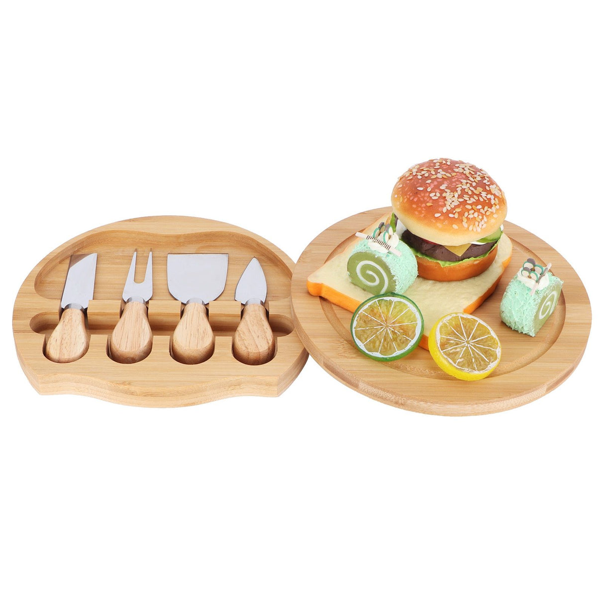 Stainless Steel Cheese Knives Wood Handle Cheese Cutting Knife Cutter Set Barbecue Kitchen Tools