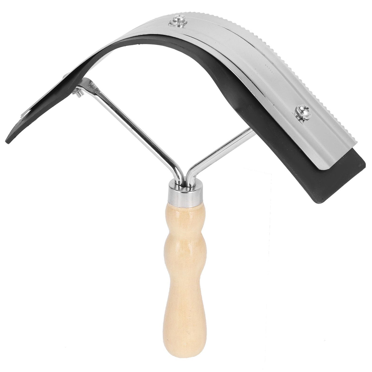 Horse Sweat Scraper with Wood Handle Non Slip Horse Cleaning Grooming Tool Farm Supplies