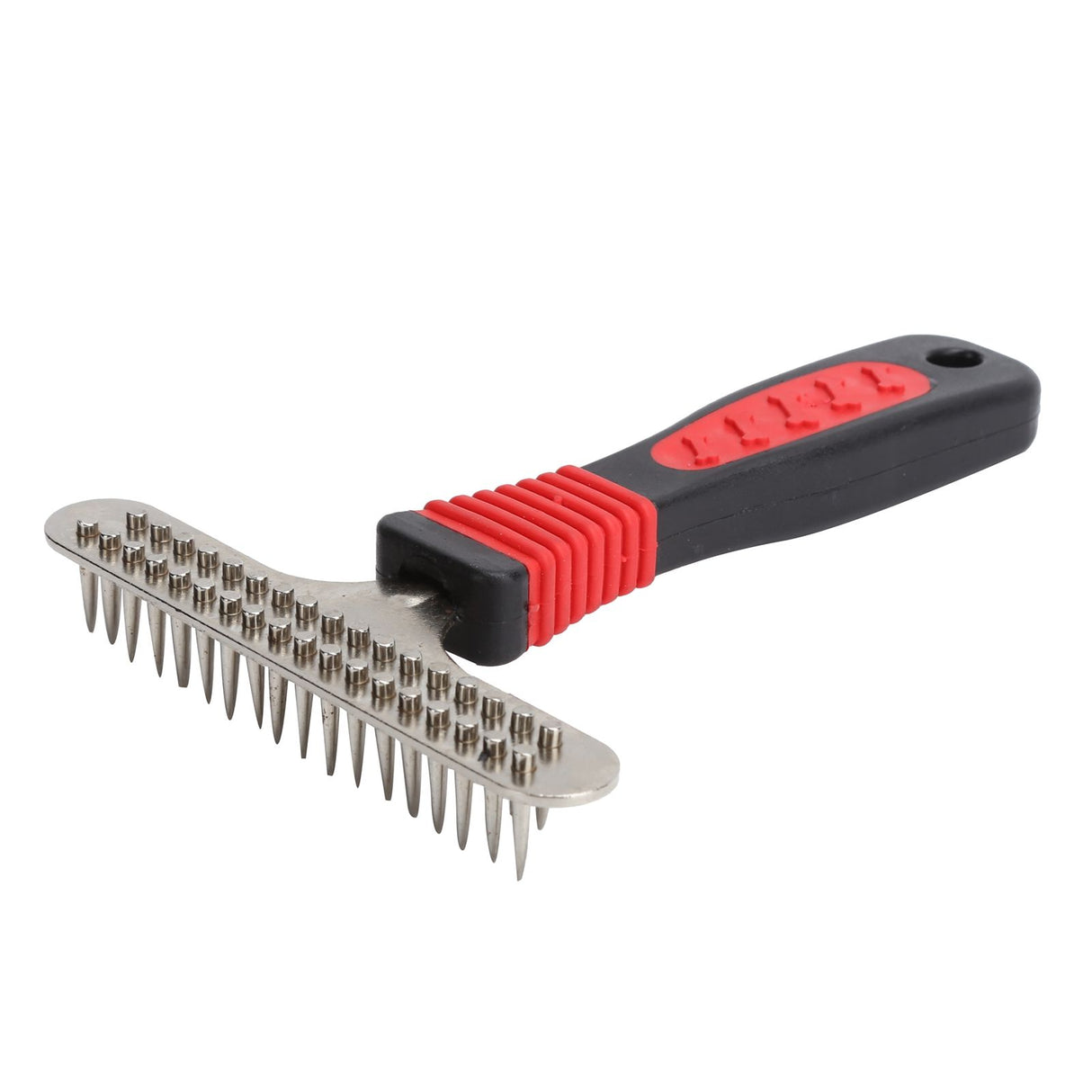 Pet Fur Grooming Rake Stainless Steel Cleaning Brush Comb Dematting Tool for Dogs RabbitsDouble Row