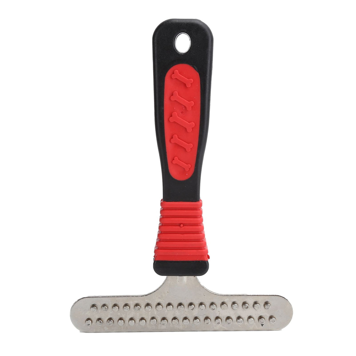 Pet Fur Grooming Rake Stainless Steel Cleaning Brush Comb Dematting Tool for Dogs RabbitsDouble Row
