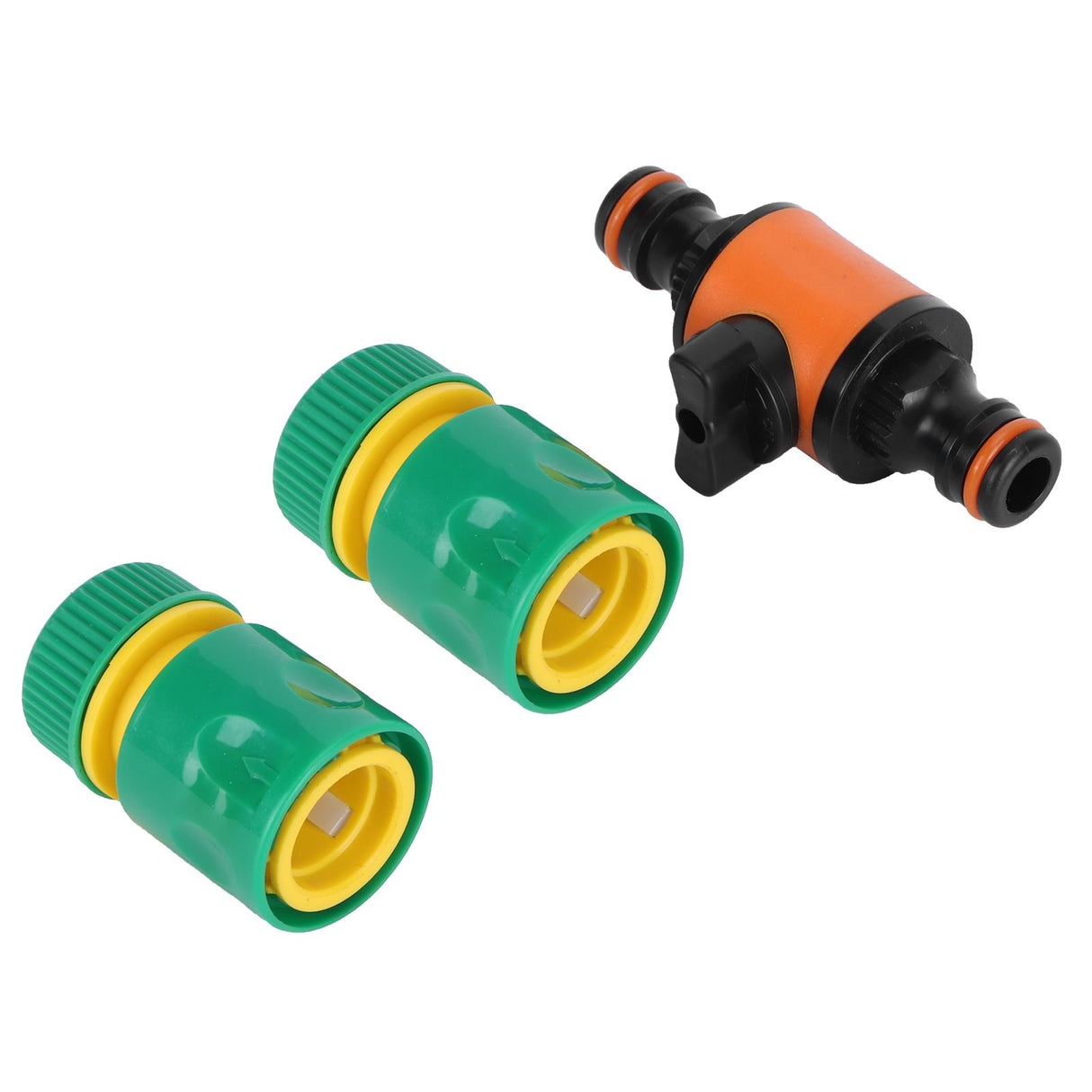 3PCS /Set American Type On/Off Ball Valve Garden Hose Quick Connectors Hose Repair KitG1/2