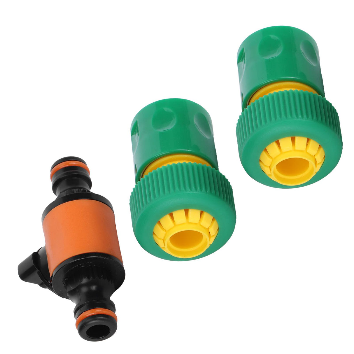 3PCS /Set American Type On/Off Ball Valve Garden Hose Quick Connectors Hose Repair KitG3/4