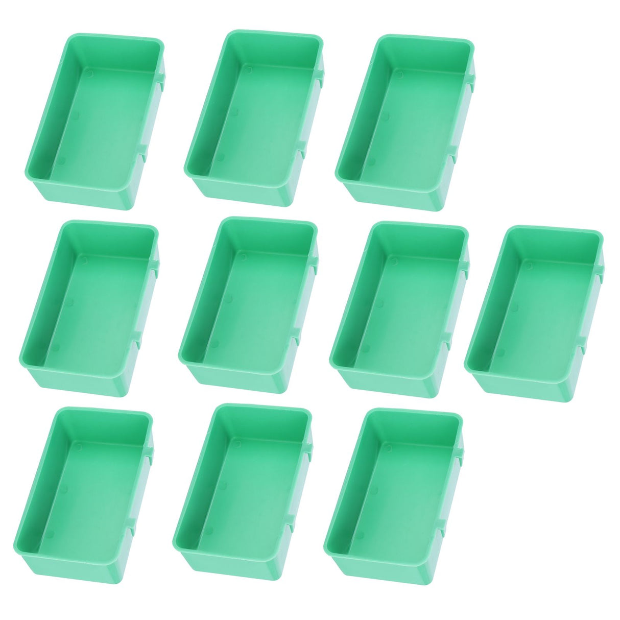 10Pcs Bird Food Water Feeder Plastic Feeding Bowl Trough Bird Bathtub Accessories