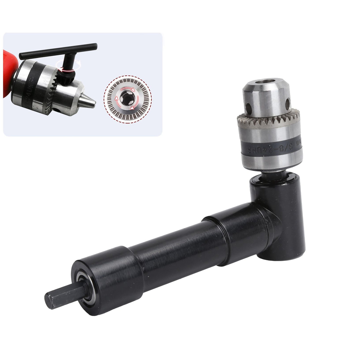 90 Degree Right Angle Drill Attachment Adapter Extension Drilling Tool Electric Drill Parts