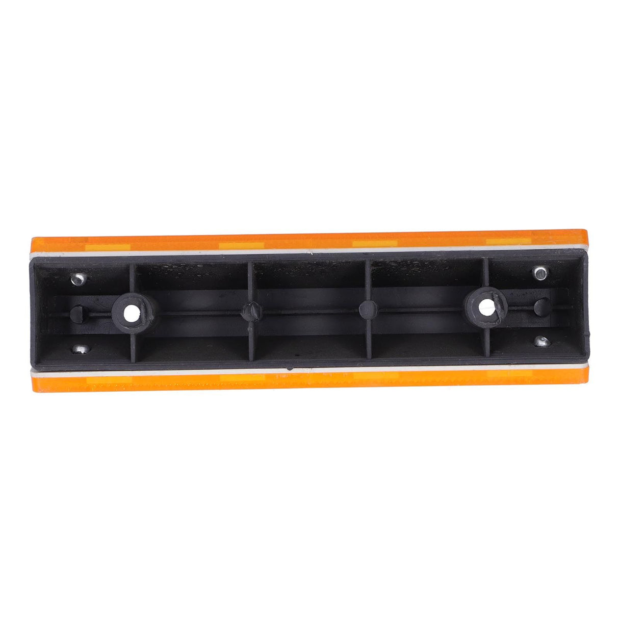 2PCS Rectangle Reflective Sign Road Stud Marker for Highway Traffic Warning Facilities(YellowYellow )