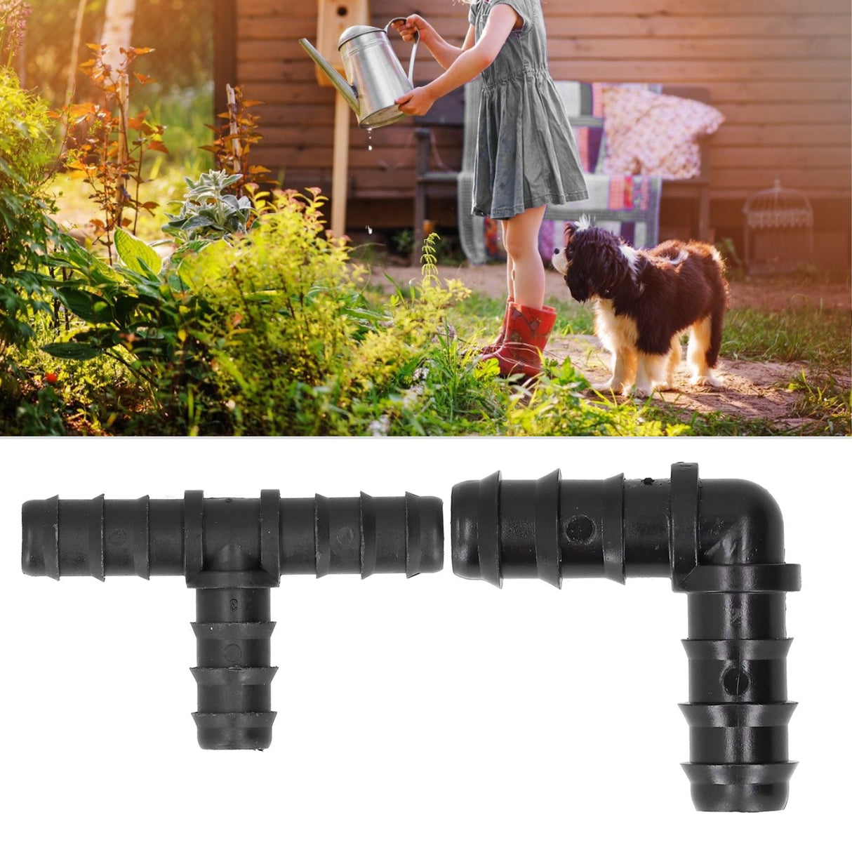 18Pcs/Set Hose Connector Drip Irrigation System Garden 1/2 Hose Drip Irrigation Accessories