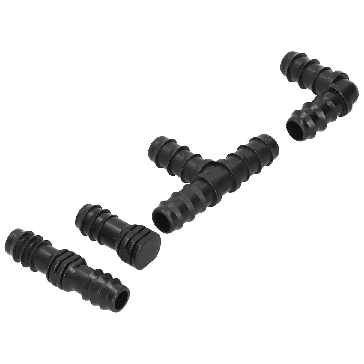 20Pcs/Set Drip Irrigation Sprinkler System Elbow Tee Coupling Connectors Garden Supplies
