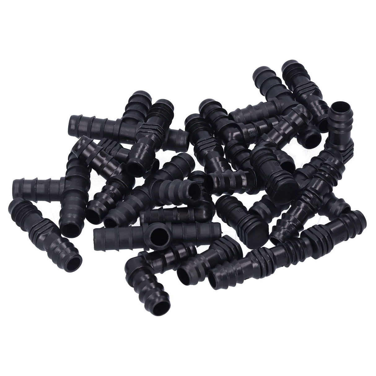 24Pcs/Set Drip Irrigation Fitting Kit 1/2 Tubing Barbed Connectors for Garden Greenhouse