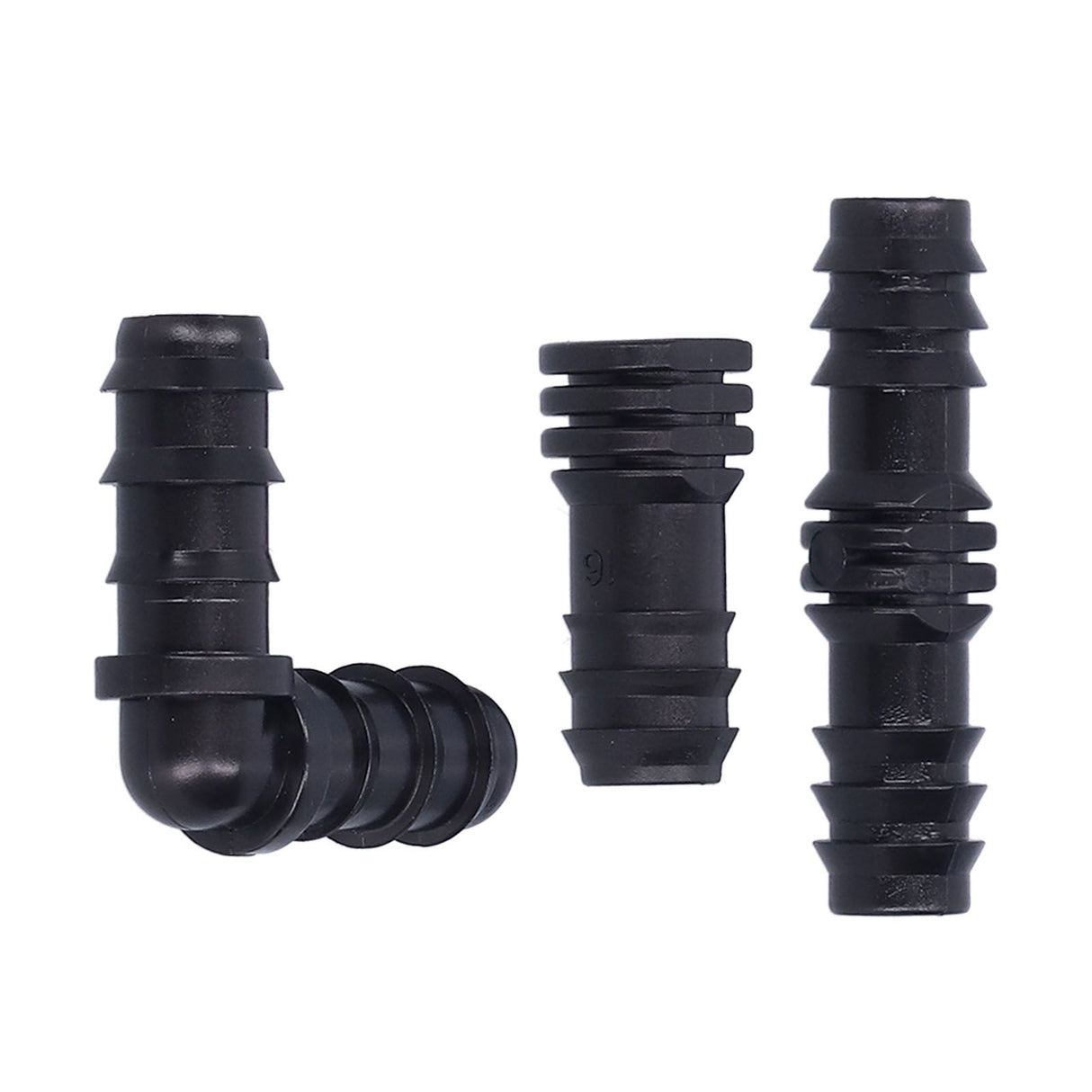 24Pcs/Set Drip Irrigation Fitting Kit 1/2 Tubing Barbed Connectors for Garden Greenhouse