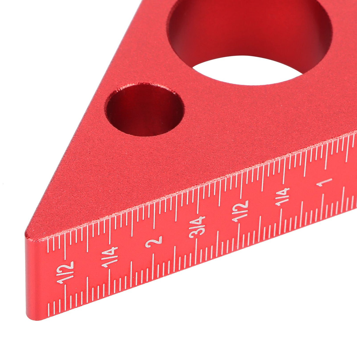 Aluminum Alloy Triangular Ruler Thicken Height Ruler DIY Woodworking Measuring Tool