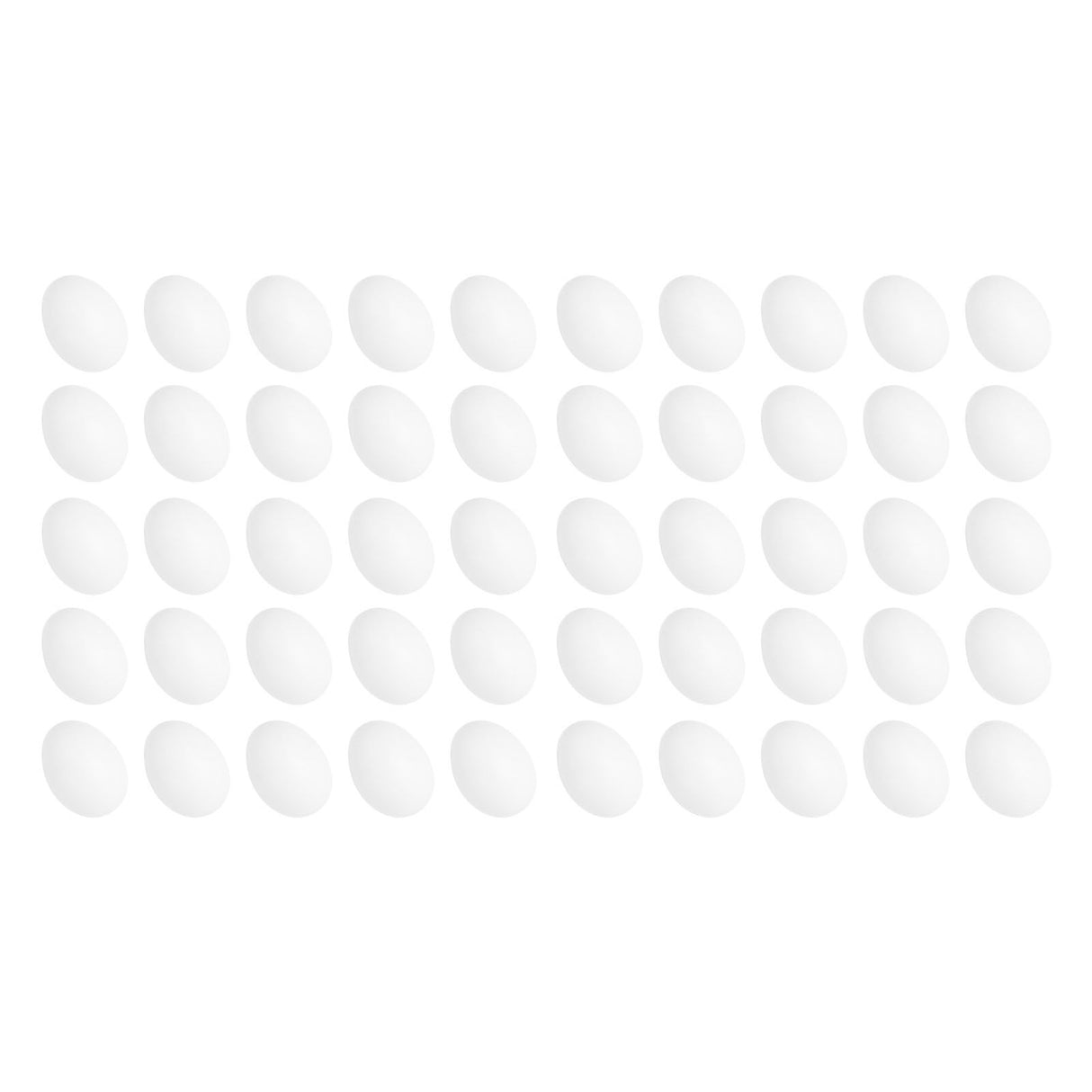 50pcs Plastic Fake Pigeon Egg Solid Fake Egg Simulation Hatching Breeding Supplies for Birds