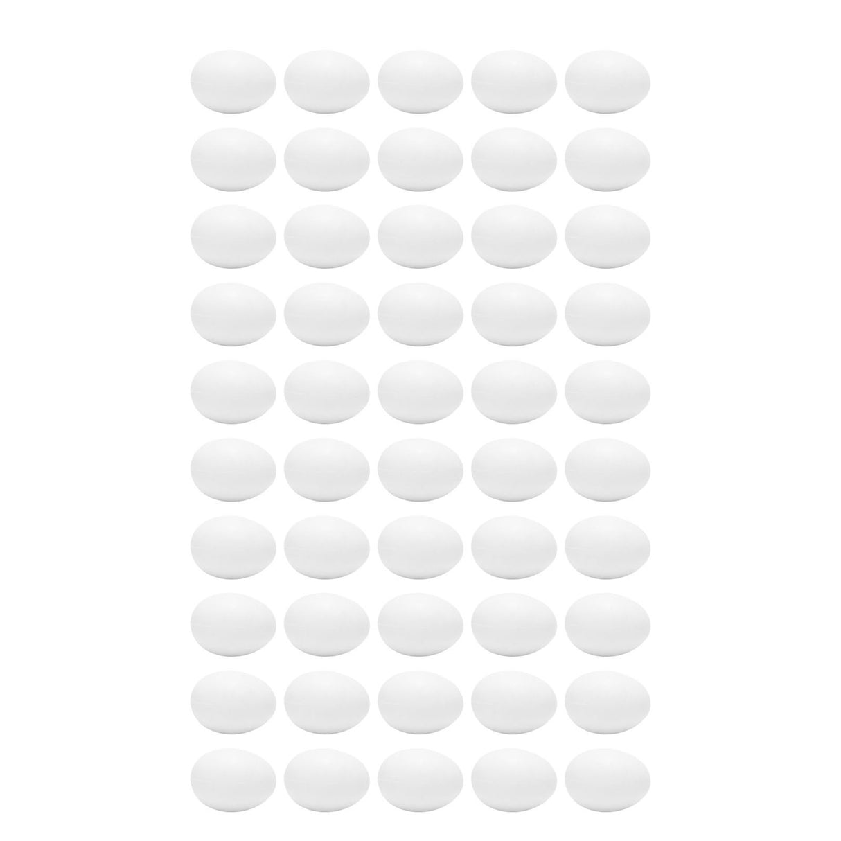 50pcs Plastic Fake Pigeon Egg Solid Fake Egg Simulation Hatching Breeding Supplies for Birds
