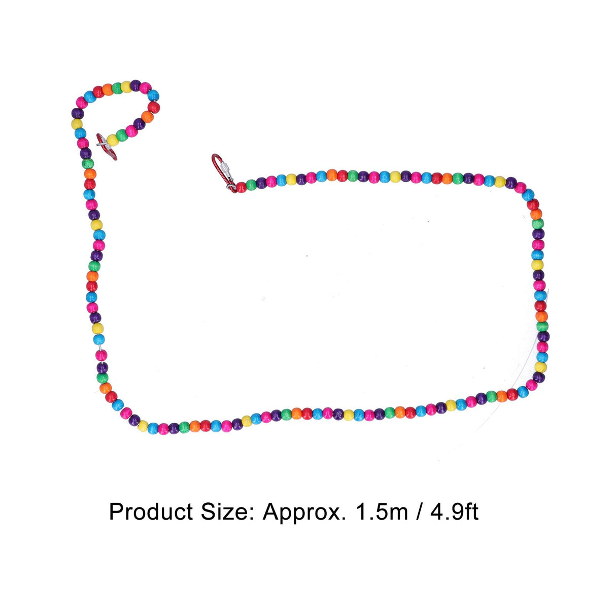 Bird Standing Rope Flexible Colorful Swing Cage Hanging Chewing Climbing Toys Supplies