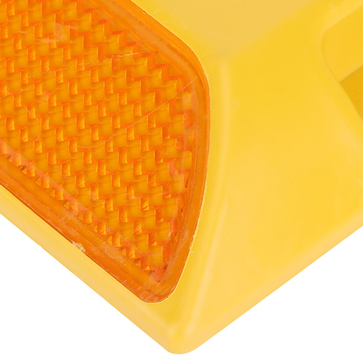 6PCS Double Yellow Plastic Road Reflectors Street Pavement Driveway Stud Markers