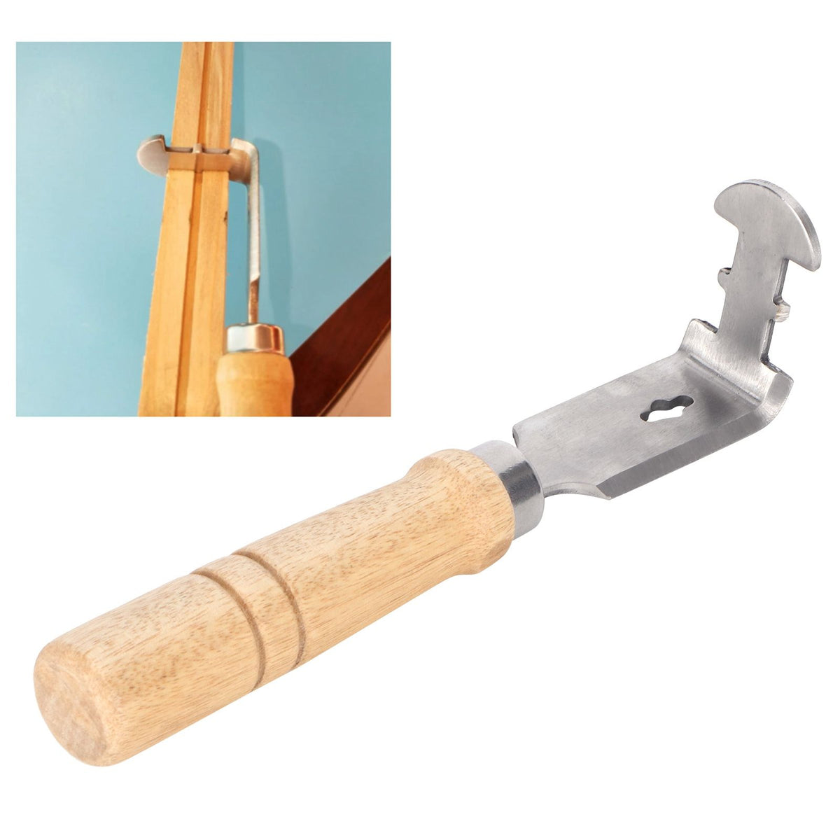 Beehive Frame Cleaning Shovel with Wood Handle Stainless Steel Scraper Cleaner Supply