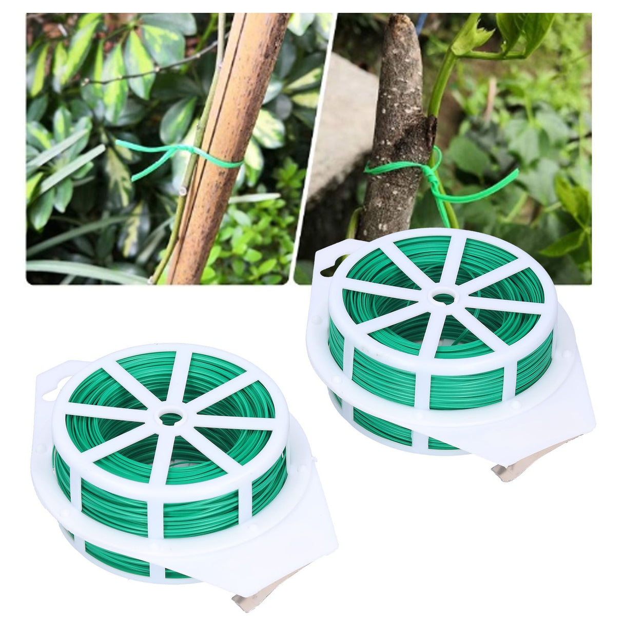 2Pcs 100m Garden Plant Tie Climbing Vine Flower Plants Fixed Cable Strap Organizer