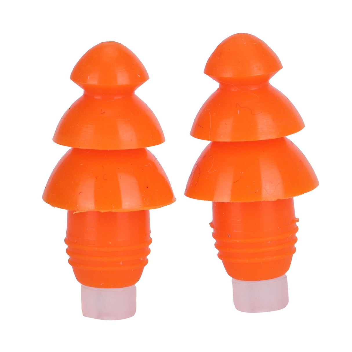 Reusable Ear Plugs Waterproof Silicone Earplugs Noise Reduction for Swimming Sleeping(Orange Box )