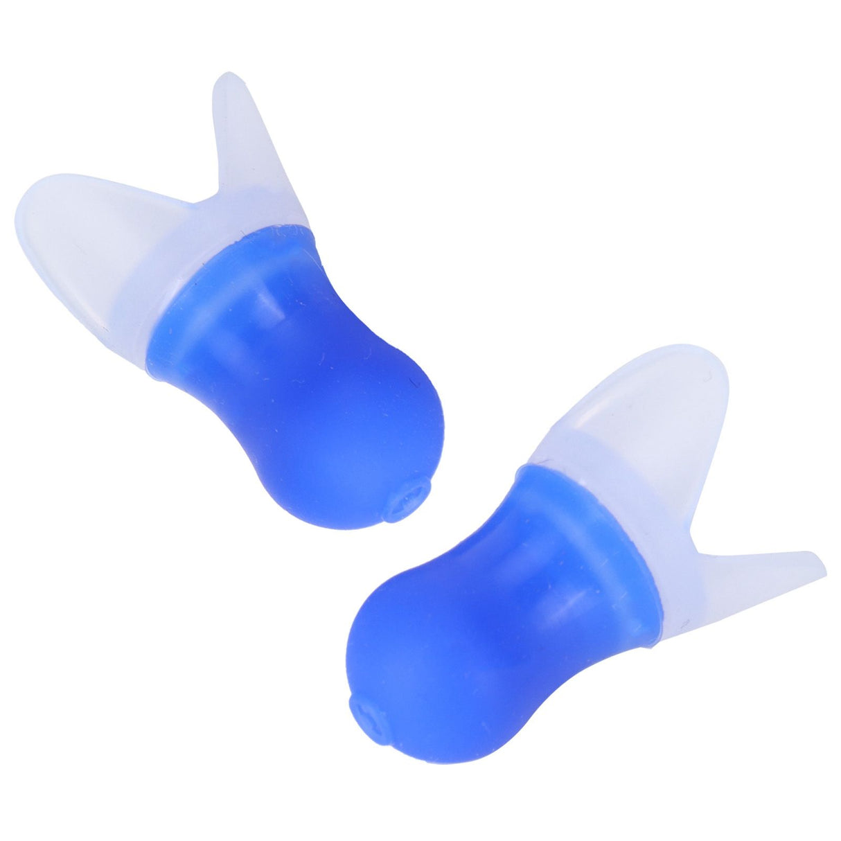 2Pcs Ear Plugs Waterproof Noise Reduction Silicone Protective Earplug for Swimming Flying(Blue L+Box )