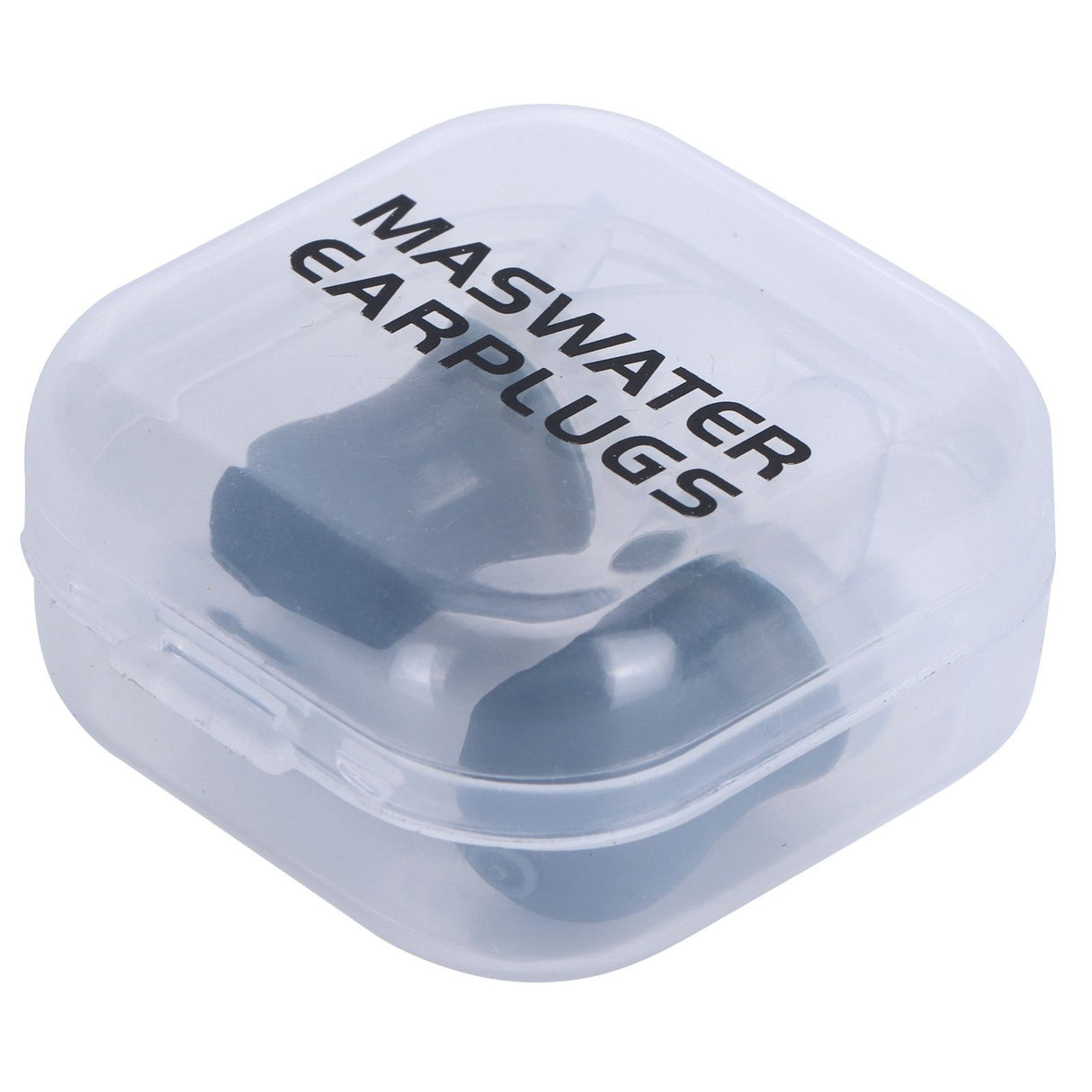 2Pcs Ear Plugs Waterproof Noise Reduction Silicone Protective Earplug for Swimming Flying(Gray L+Box )
