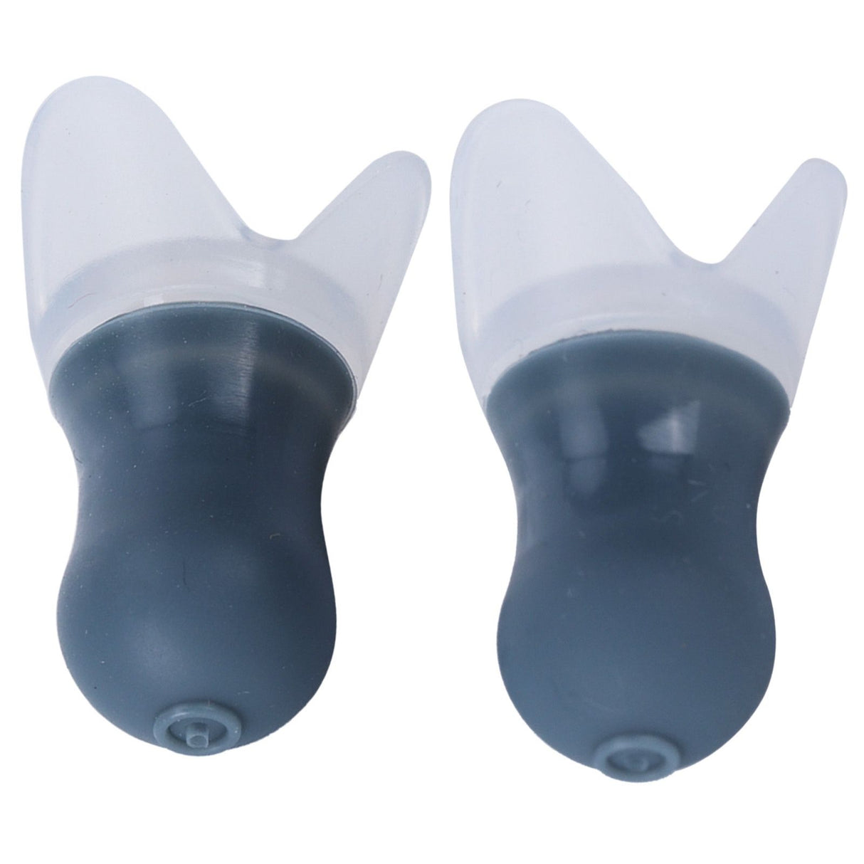 2Pcs Ear Plugs Waterproof Noise Reduction Silicone Protective Earplug for Swimming Flying(Gray L+Box )
