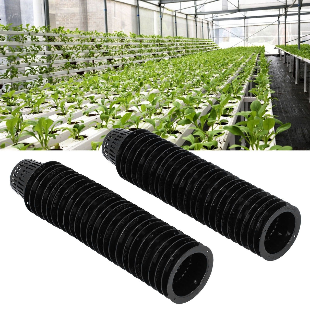 50PCS Planting Basket Mesh Pot Round Plant Grow Hydroponic Containers Root Fixer