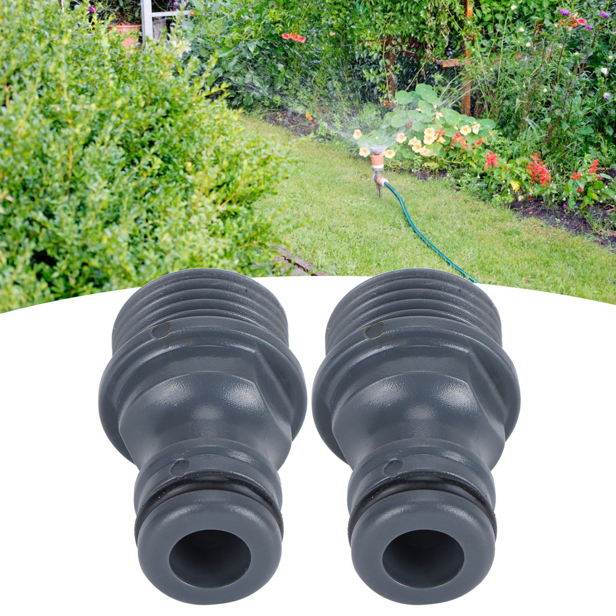 2Pcs G1/2 Male Thread Quick Connector Nipple Garden Hose Tap Nipple Adapter Irrigation Tool