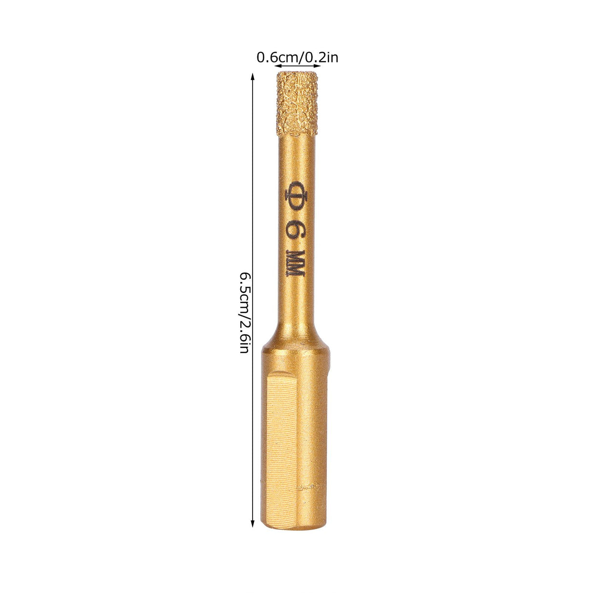Diamond Drill Bit Hole Saw for Glass Granite Porcelain Tile Ceramic Marble Stone Drilling6mm