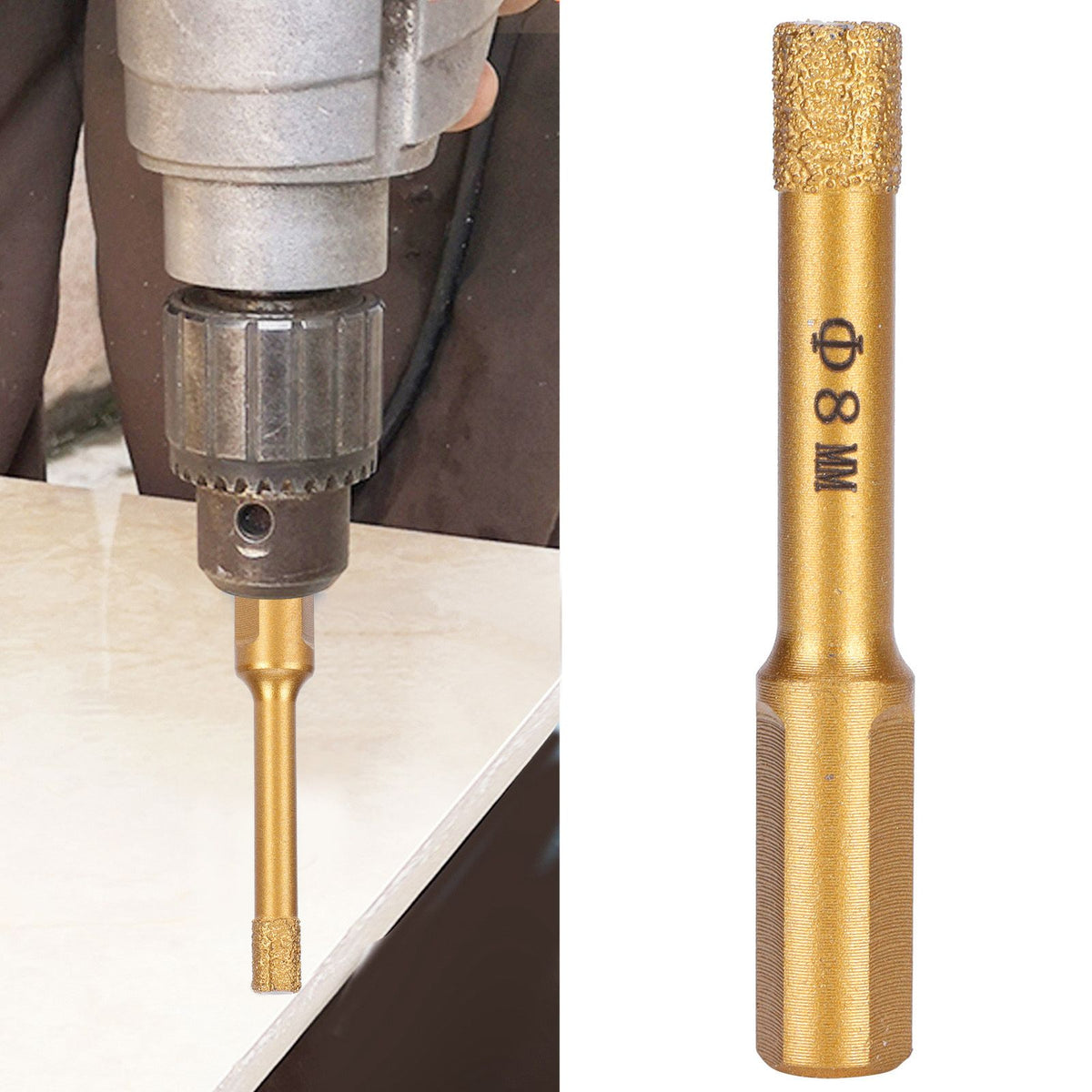 Diamond Drill Bit Hole Saw for Glass Granite Porcelain Tile Ceramic Marble Stone Drilling8mm