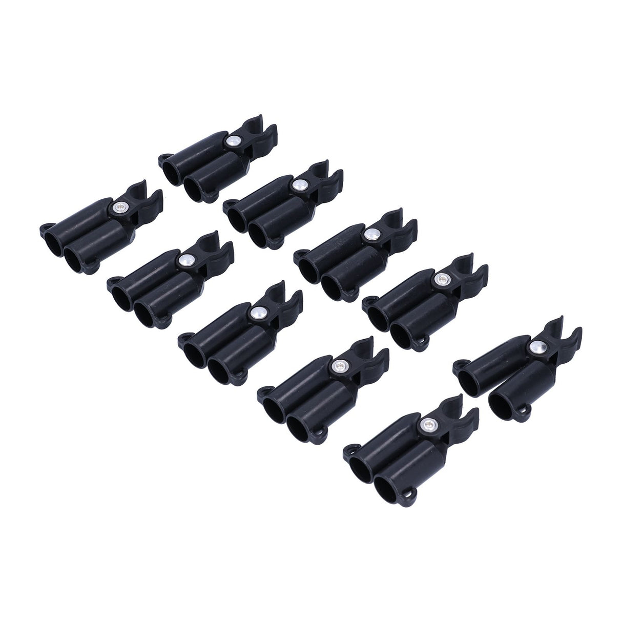 10PCS A-Type Connecting Joint Fixed Clip Plant Supports Fixing Stakes Connector Garden Tool(11mm ID )