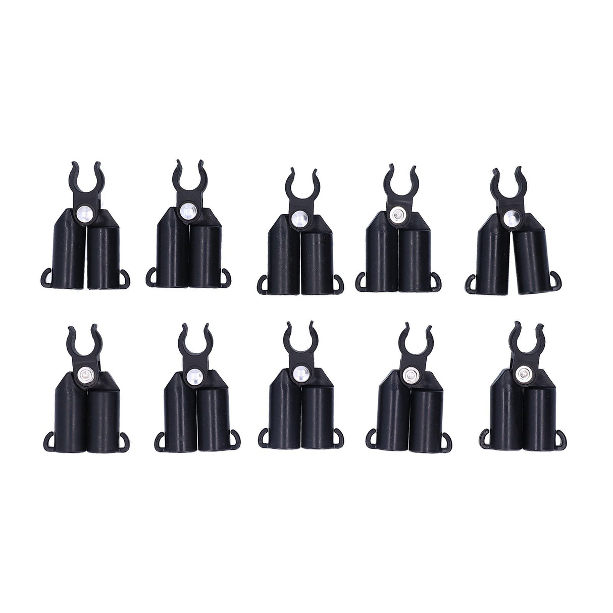 10PCS A-Type Connecting Joint Fixed Clip Plant Supports Fixing Stakes Connector Garden Tool(11mm ID )
