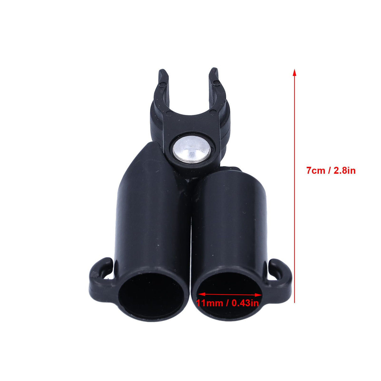 10PCS A-Type Connecting Joint Fixed Clip Plant Supports Fixing Stakes Connector Garden Tool(11mm ID )