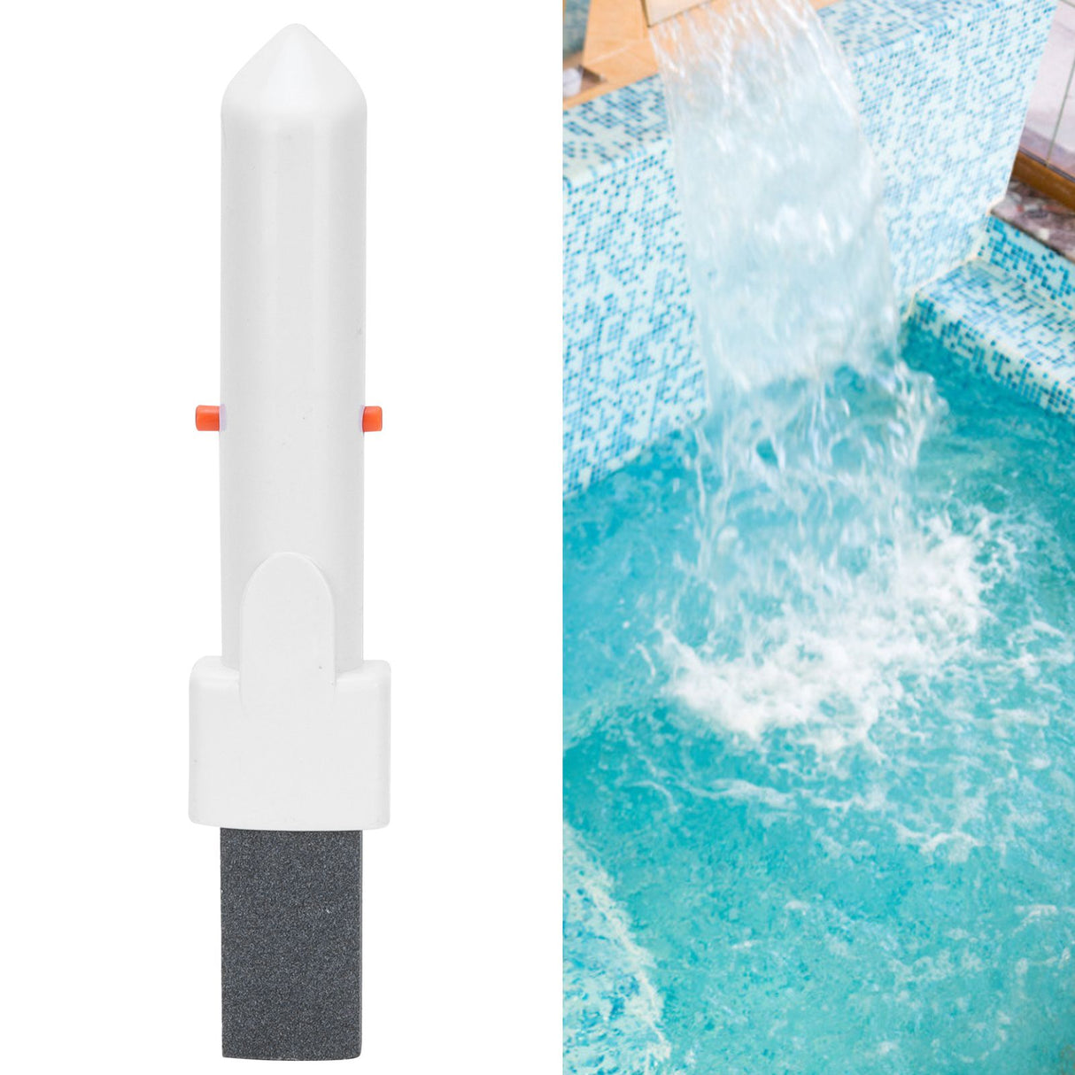 Swimming Pool Cleaner Pumice Stone EZ‑Clip Handle Spa Cleaning Tool for Swimming Pool Use